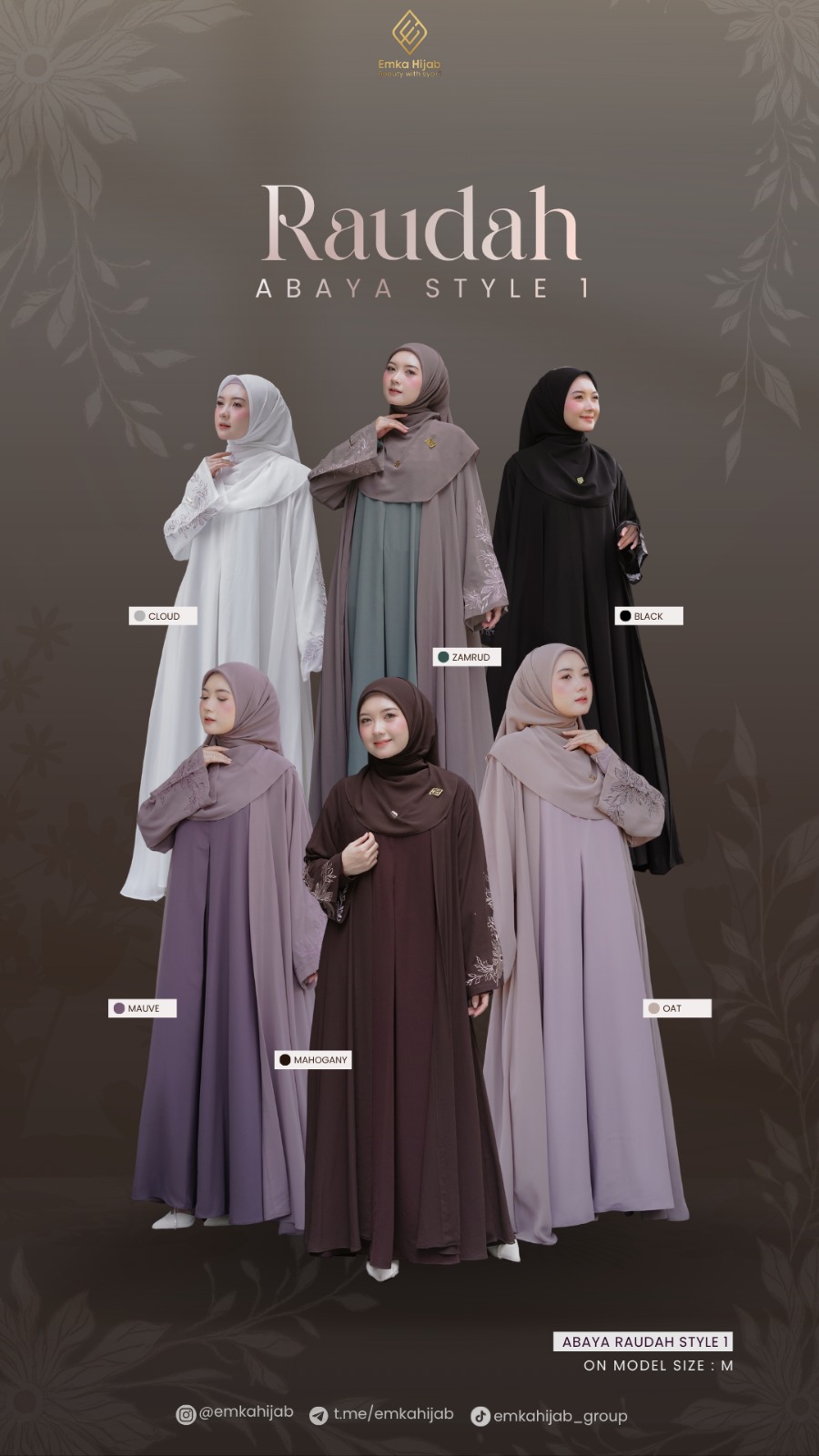 Raudah Abaya by Emkahijab