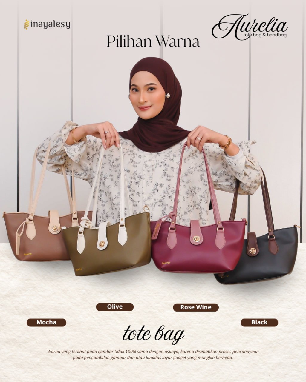 Aurelia Tote Bag & Handbag by Inayalesy