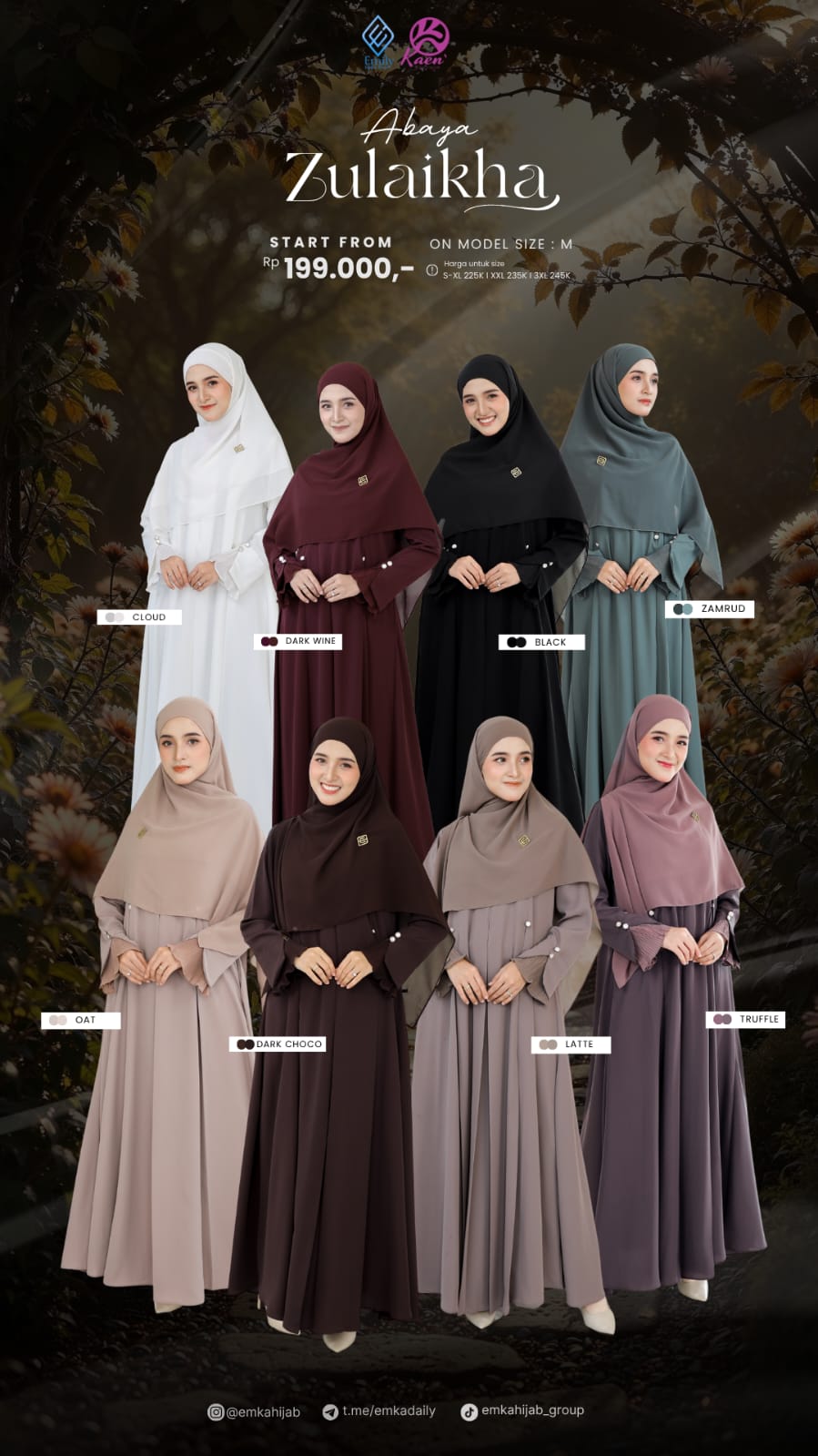 Abaya & Baju Kurung Zulaikha by Kaen x Emily